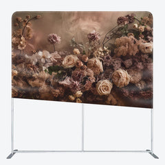 Lofaris Floral Spring Garden Scene Square Tension Backdrop