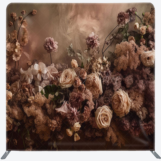 Lofaris Floral Spring Garden Scene Square Tension Backdrop