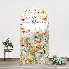 Lofaris Floral Spring Love In Bloom Wedding Arch Backdrop