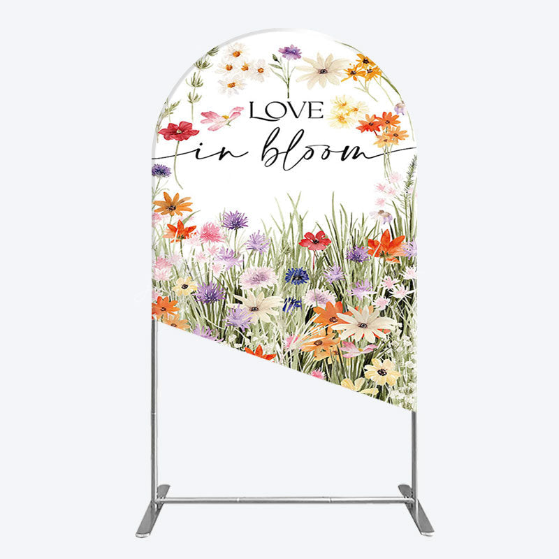 Lofaris Floral Spring Love In Bloom Wedding Arch Backdrop