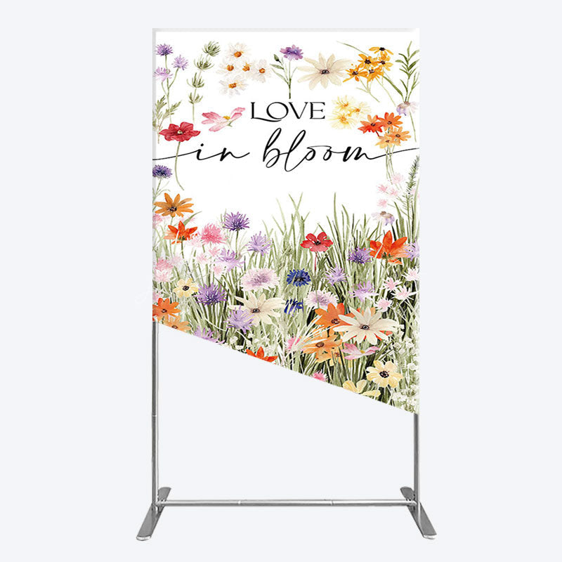 Lofaris Floral Spring Love In Bloom Wedding Rectangle Backdrop