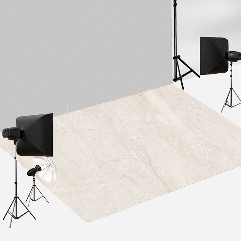 Lofaris Floral Spring Window Cream Marble Combo Set Backdrop