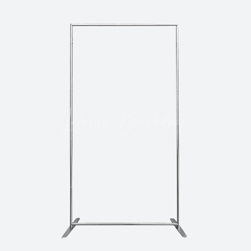 Lofaris Floral Stripe Pearl Happy Birthday Rectangle Backdrop