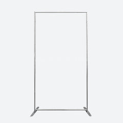 Lofaris Floral Stripe Pearl Happy Birthday Rectangle Backdrop