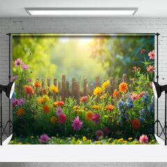 Lofaris Floral Sunshine Green Plant Garden Spring Backdrop