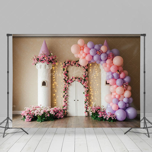 Lofaris Floral Sweet Balloon Arch Lights Wedding Backdrop