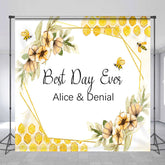 Lofaris Floral Sweet Best Day Ever Custom Wedding Backdrop