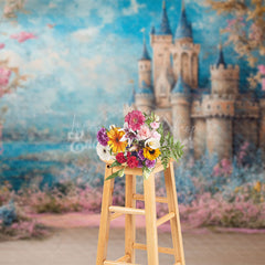 Lofaris Floral Sweet Castle Painting Photography Backdrop