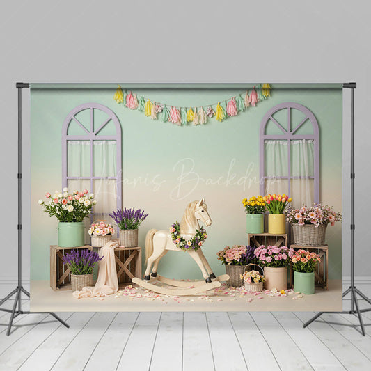 Lofaris Floral Sweet Color Trojan Fresh Wedding Backdrop