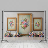 Lofaris Floral Triple Painting Elegant Sweet Wedding Backdrop