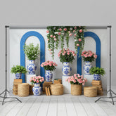 Lofaris Floral Vases Sweet Spring Garden Photo Backdrop