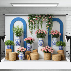 Lofaris Floral Vases Sweet Spring Garden Photo Backdrop