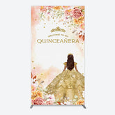 Lofaris Floral Welcome To My Quinceanera Birthday Rectangle Backdrop