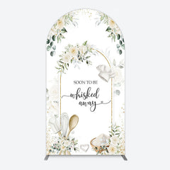 Lofaris Floral White Sweet Cook Baby Shower Arch Backdrop