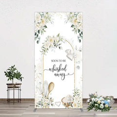 Lofaris Floral White Sweet Cook Baby Shower Rectangle Backdrop