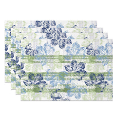 Lofaris Floral Wood Inkjet Painting Art Set of 4 Placemats