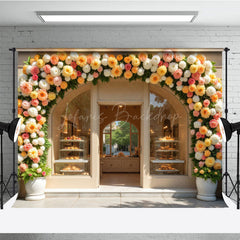 Lofaris Flower Arch Garland Dessert Shop Photo Backdrop