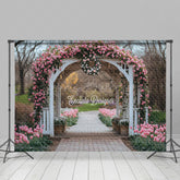 Lofaris Flower Arch Shelf Tulip Outdoor Spring Wedding Backdrop