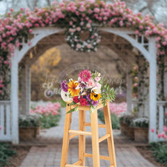 Lofaris Flower Arch Shelf Tulip Outdoor Spring Wedding Backdrop