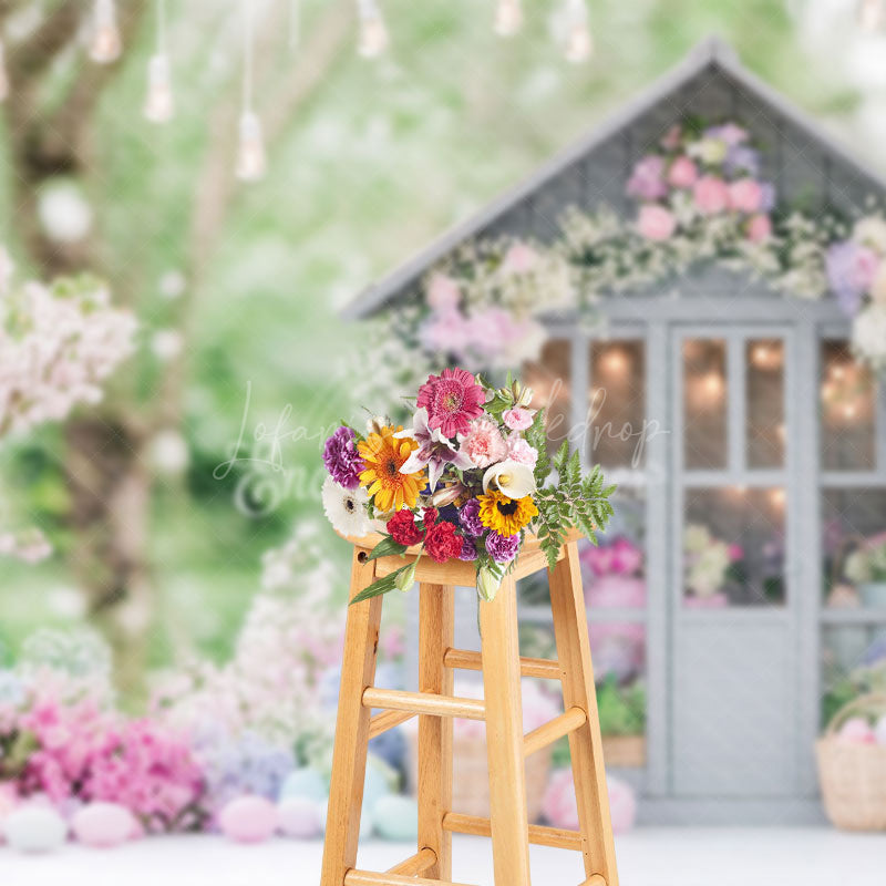 Lofaris Flower Garden Cottage Enchanting Dreamy Backdrop