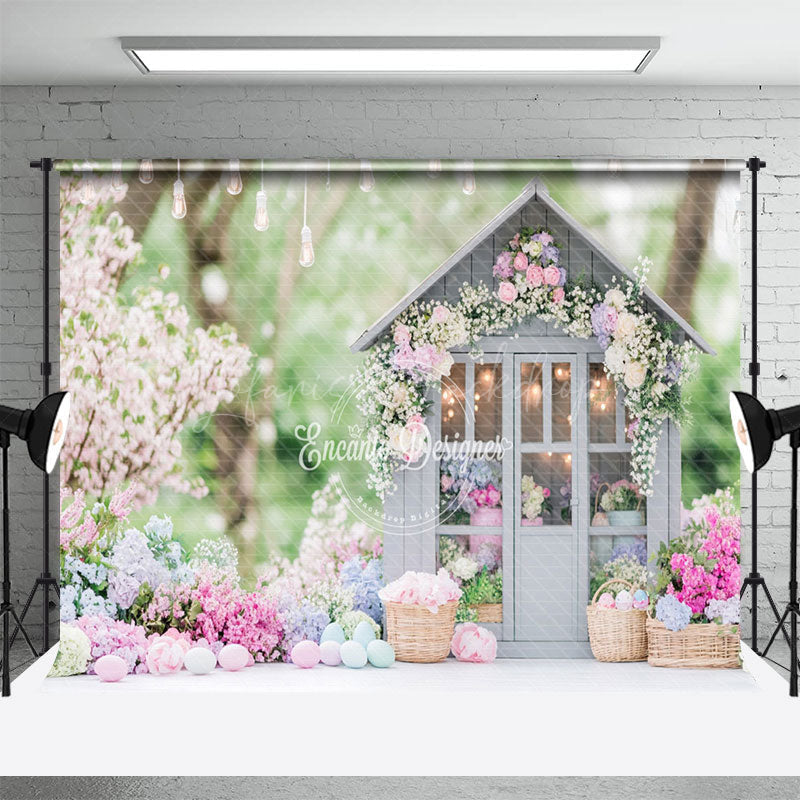 Lofaris Flower Garden Cottage Enchanting Dreamy Backdrop