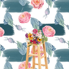 Lofaris Flower Leaf Fruits Step And Repeat Photo Backdrop