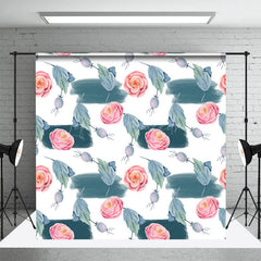 Lofaris Flower Leaf Fruits Step And Repeat Photo Backdrop