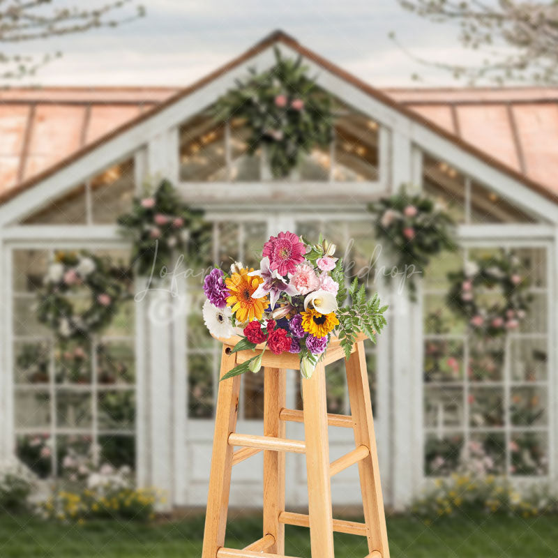 Lofaris Flower Room Grass Outdoor Spring Scenery Backdrop