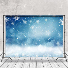 Lofaris Fluttering Snowflakes Dreamy Light Winter Backdrop