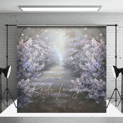 Lofaris Foggy Pink Misty Blossoms Garden Photography Backdrop