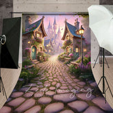 Lofaris Foggy Whimsical French Kingdom Spring Sweep Backdrop