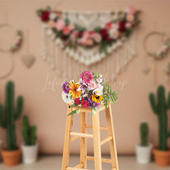 Lofaris Fresh Cactus Sweet Boho And Floral Wedding Backdrop