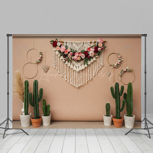 Lofaris Fresh Cactus Sweet Boho And Floral Wedding Backdrop
