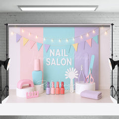 Lofaris Fresh Color Nail Salon Photo Cake Smash Backdrop