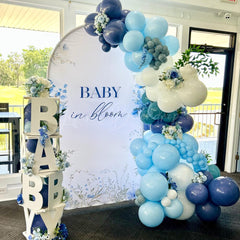 Lofaris Fresh Floral Bloom Boho Baby Shower Arch Backdrop