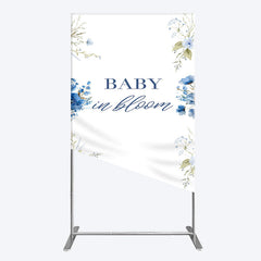Lofaris Fresh Floral Bloom Boho Baby Shower Rectangle Backdrop
