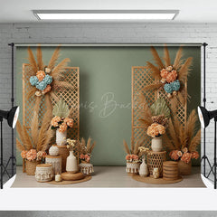 Lofaris Fresh Floral Boho Sweet Simple Wedding Backdrop