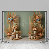 Lofaris Fresh Floral Boho Sweet Simple Wedding Backdrop