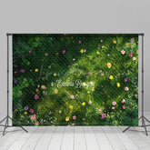 Lofaris Fresh Floral Grass Green Spring Photography Backdrop