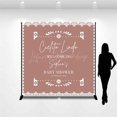Lofaris Fresh Floral Lace Edges Custom Baby Shower Backdrop