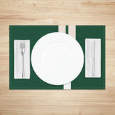 Lofaris Fresh Green Abstract Placemats Set of 4 Light and Modern Design for Spring Summer Kitchen Table Decor