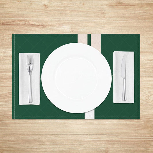 Lofaris Fresh Green Abstract Placemats Set of 4 Light and Modern Design for Spring Summer Kitchen Table Decor