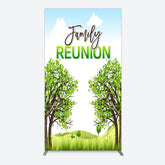 Lofaris Fresh Green Trees Scene Family Reunion Rectangle Backdrop