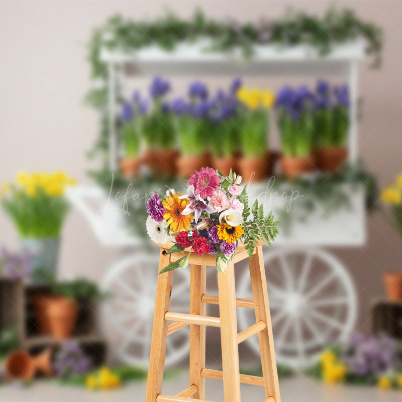Lofaris Fresh Spring Floral Sweet Outdoor Wedding Backdrop