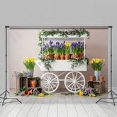 Lofaris Fresh Spring Floral Sweet Outdoor Wedding Backdrop
