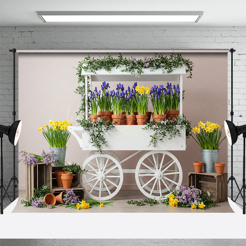 Lofaris Fresh Spring Floral Sweet Outdoor Wedding Backdrop