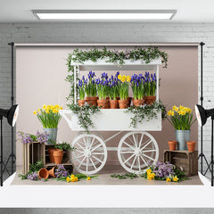 Lofaris Fresh Spring Floral Sweet Outdoor Wedding Backdrop