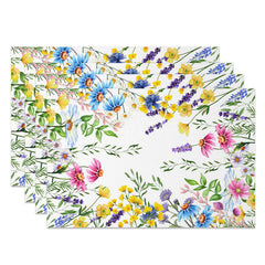 Lofaris Fresh Spring Floral Sweet Party Set of 4 Placemats