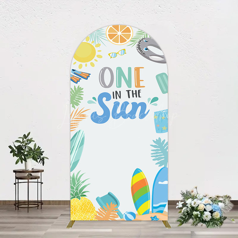 Lofaris Fresh Summer One In The Sun Birthday Arch Backdrop