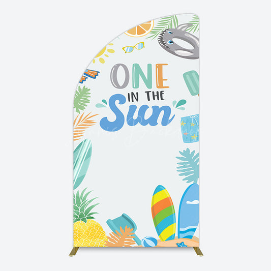 Lofaris Fresh Summer One In The Sun Birthday Half Moon Arch Backdrop